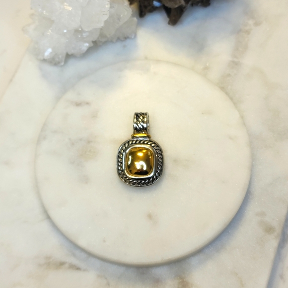 SOLD. Cable Sculpted Pendant. - Picture 2 of 3